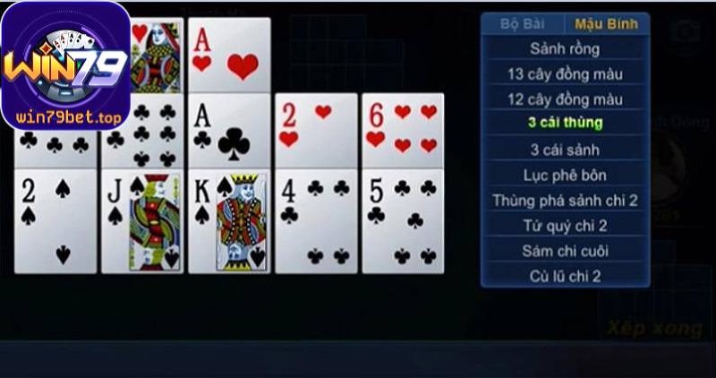 Mậu binh đổi thưởng có nhiều liên kết bài yêu cầu người chơi phải nắm chắc