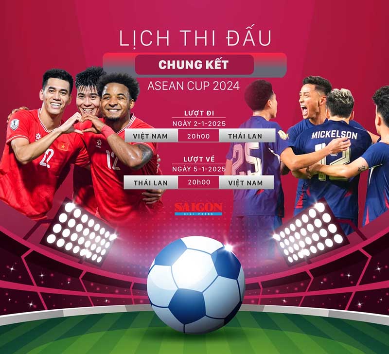 Cập nhật lịch thi đấu Asean Cup 2024